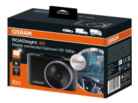 OSRAM ROADsight 30 - Instrumentpanelkamera - 1080p / 30 fps - Wi-Fi - G-Sensor - mörkgrå