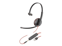 Poly Blackwire C3215 USB - 3200 Series - headset - på örat - kabling - USB, 3,5 mm jackstik