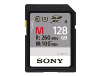 Sony SF-M Series SF-M128 - Flash-minneskort - 128 GB - UHS Class 3 / Class10 - SDXC UHS-II