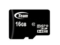 Team - Flash-minneskort (adapter, microSDHC till SD inkluderad) - 16 GB - UHS Class 1 - microSDHC UHS-I