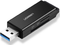 Ugreen läsare SD/microSD USB 3.0 UGREEN CM104 (svart) universell minneskortläsare