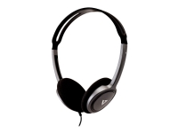 V7 HA310-2EP - Hovedtelefoner - på örat - kabling - 3,5 mm jackstik - sort
