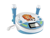 X4 Tech Bobby Joey Jam Box CD-spelare för barn Bluetooth, AUX, CD, USB, SD inkl. karaokefunktion, inkl. mikrofon Blå