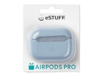 eSTUFF Silicone Case - Taske til trådløse øretelefoner - silikon - lilla - för Apple AirPods Pro