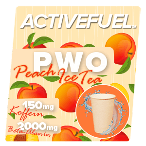 pre-workout (pwo) peach ice tea - activefuel