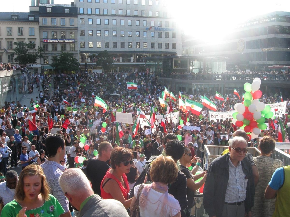 تظاهرات ایرانیان مقیم سوئد