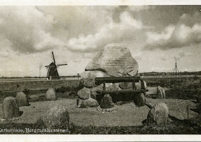 Postkort Kerteminde Borgmesterstenen ved Nordstranden