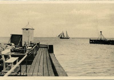Postkort Kerteminde havnen fra havnemolen
