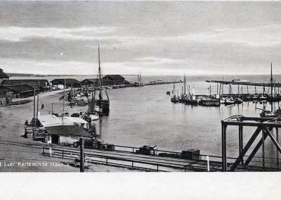 Postkort Kerteminde Udsigt over havnen