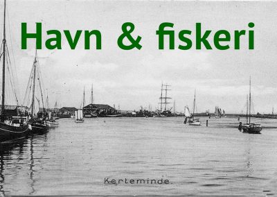 Gamle postkort fra Hhavn og fiskeri i Kerteminde