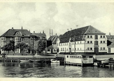 Postkort Kerteminde ved havnen