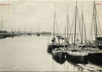 Postkort Kerteminde havnen