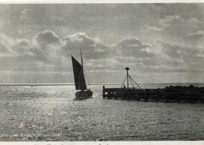 Postkort Kerteminde havnen havnemolen