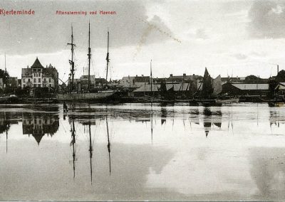 Postkort Kerteminde aftenstemning ved havnen