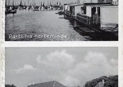 Postkort Kerteminde part fra havnen