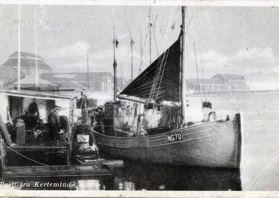 Postkort Kertemindeparti fra havnen