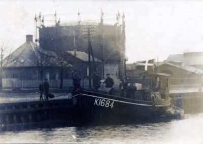 Postkort Kerteminde havnen ny båd