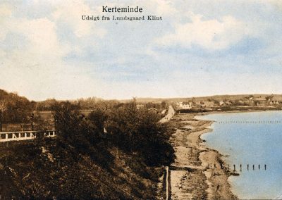 Postkort Kerteminde udsigt fra Lundsgaard klint