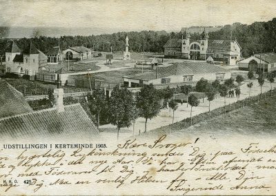 Udstillingen i Kerteminde 1903. Et af mange gamle postkort fra Kerteminde på Karsten Holm Jensens hjemmeside.