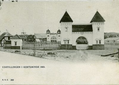 Udstillingen i Kerteminde 1903. Et af mange gamle postkort fra Kerteminde på Karsten Holm Jensens hjemmeside.