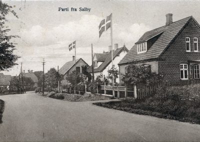 Gammelt postkort fra Salby - nord for Kerteminde