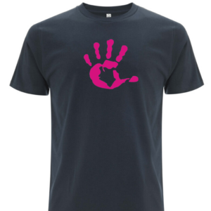 Produktbild Shirt Men unisex DENIM BLUE mit pinker Hand