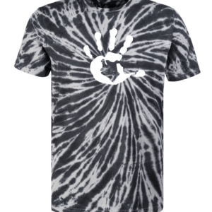 Produktbild Shirt Men unisex TIE DYE BLACK mit schwarzer Hand