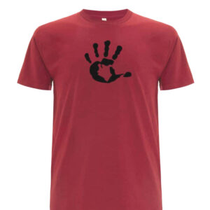 Produktbild Shirt Men unisex ROT mit schwarzer Hand
