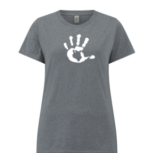 Produktbild Shirt Damen tailliert GREY mit weißer Hand