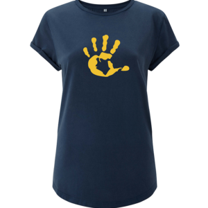 Produktbild Shirt Damen tailliert STONE DENIM mit senfgelber Hand
