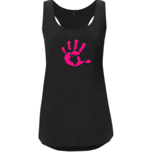 Produktbild TankTop schwarz mit pinker Hand