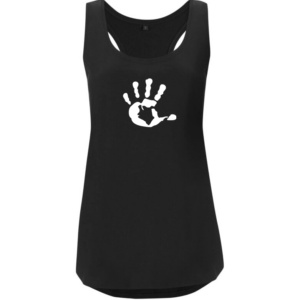 Produktbild TankTop schwarz mit weißer Hand