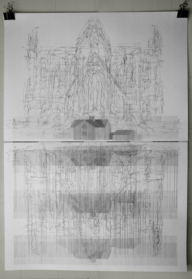 Drawing of Tintern Abbey