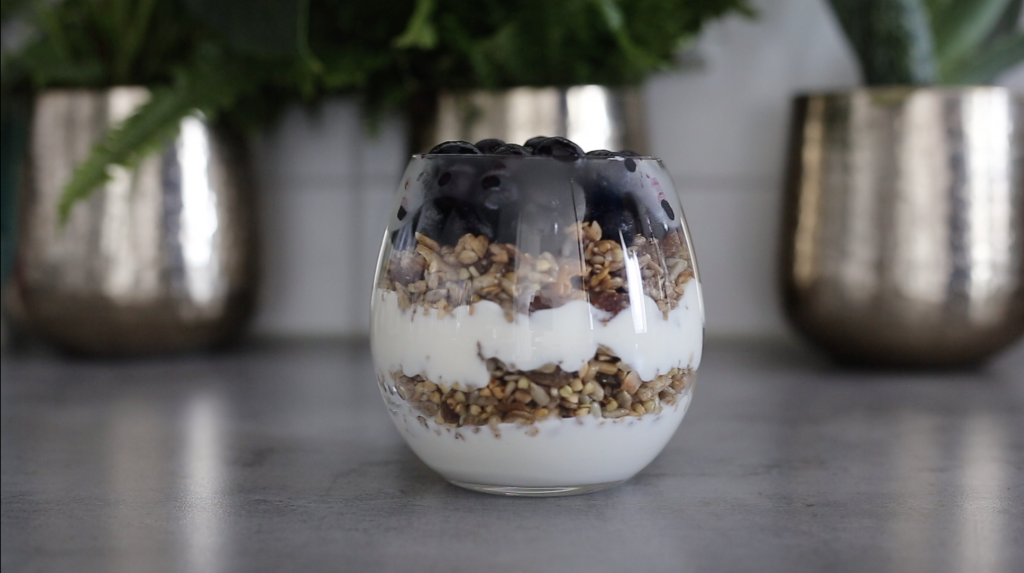 Vegan Blueberry Granola Parfait