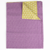 Furoshiki, waves / stars (double-sided), purple / green