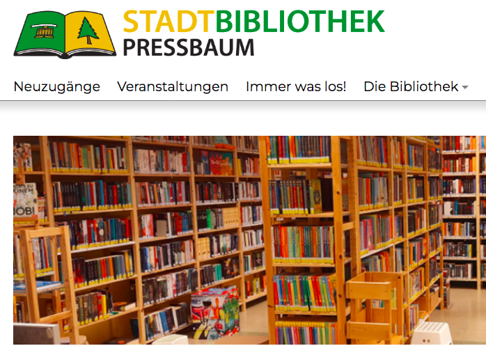 Stadtbibliothek Pressbaum Themenfoto mit vielen Büchern