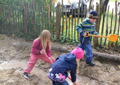 Flusslauf im Sandkasten