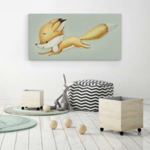 Canvas print vosje situatie