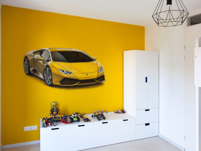 Lamborghini muurschildering