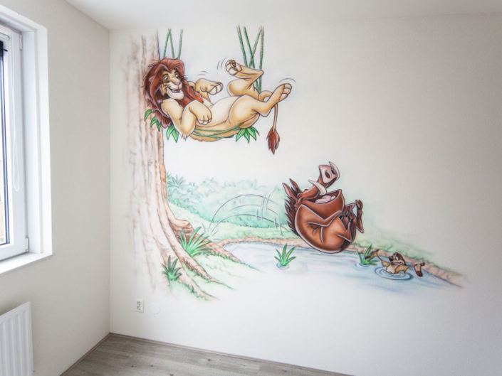 Lionking muurschildering