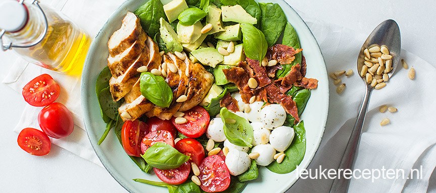 Caprese bowl met kip