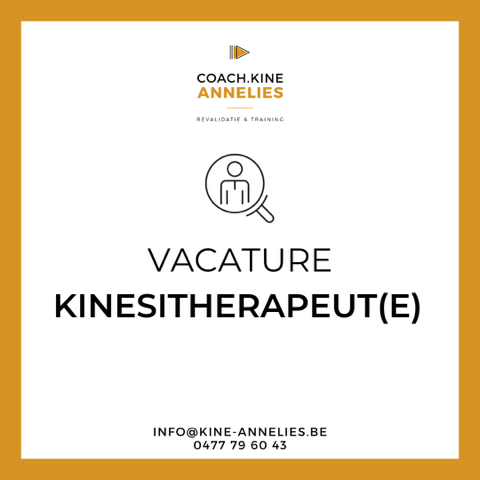 Kine Annelies vacature kinesitherapeut(e)