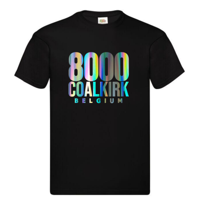 TSHIRT RAINBOW ON BLACK 8000 COALKIRK