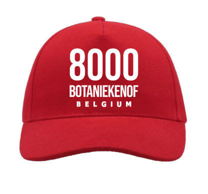 NEIGHBOURHOODIES CAP WHITE ON RED 8000 BOTANIEKENOF