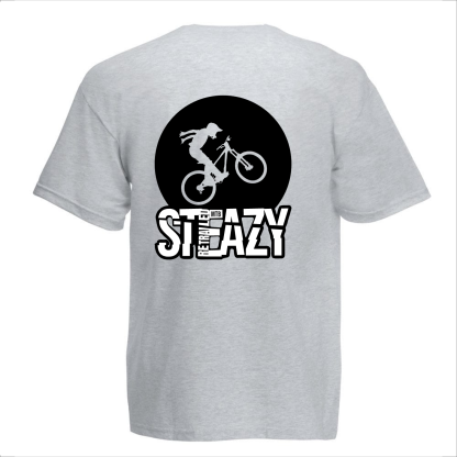 T SHIRT STEAZY GREY BLACK BACK 8