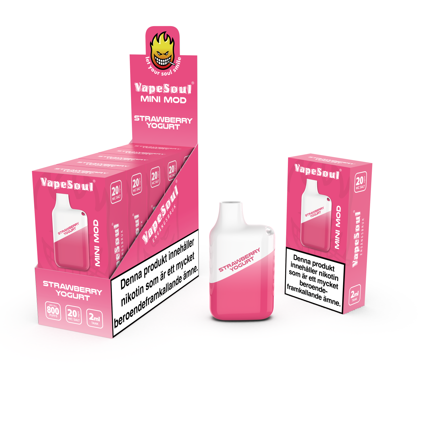 Strawberry Yogurt Vapesoul Mini Mod 2ml 20mg