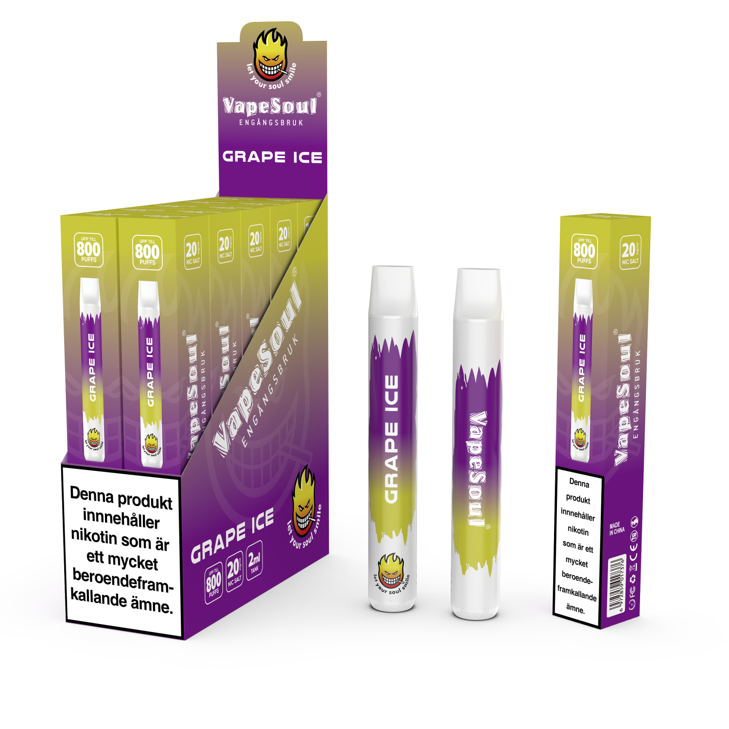 Grape ICE Vapesoul 2ml 20mg