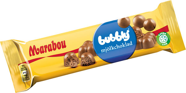 Item: 07622300788834
FunctionalName: Bubblig Mjölkchoklad
BrandName: Marabou
Supplier: 7310510010004 - Mondelez Sverige AB
DescriptiveSize: 60 G
TargetMarket: Sverige
ImageQualityAssuranceDate: 2015-10-23
ImageApprovalDate: 2015-10-23
ImagePublicAccessDate: 2015-10-23
MediaEndDate: 
ImageSource: Other
FieldOfApplication: Marketing
Tag: 
ImageType: Product Image (high resolution) (C)
FacingIndicator: Front (1)
AngleIdentifier: Left (L)
State: InPackaging (1)