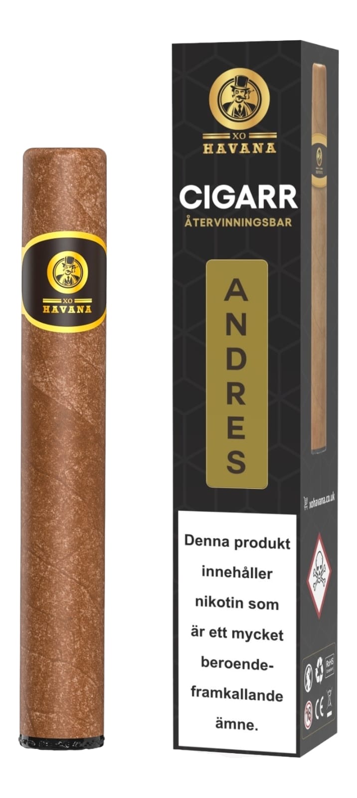 XO HAVANA – CIGARR ENGÅNGSVAPE – ANDRÈS