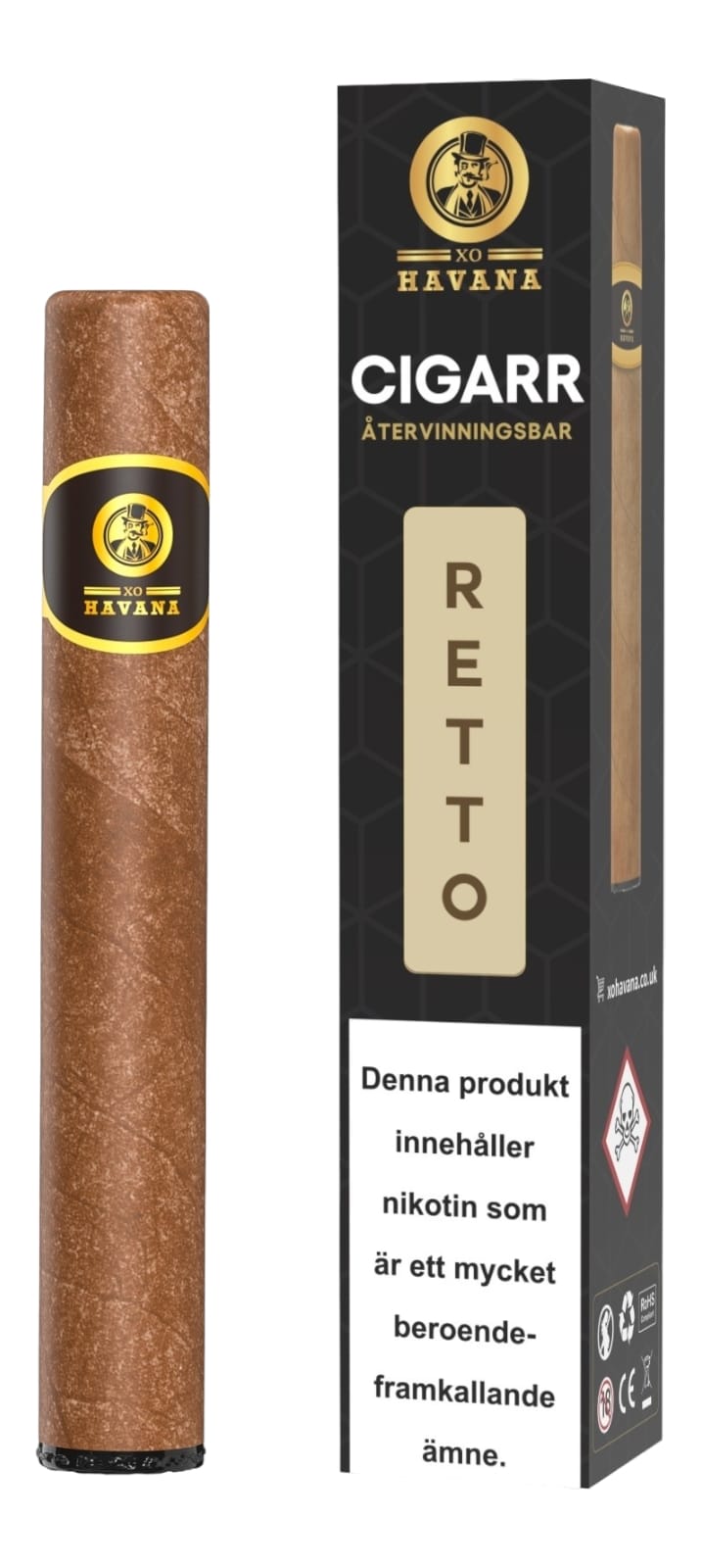 XO HAVANA – CIGARR ENGÅNGSVAPE – RETTO